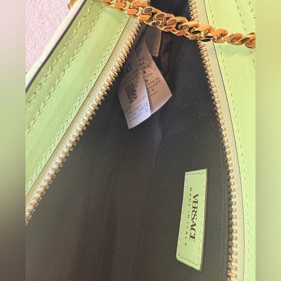 Versace green Checkered Women's Bag NWT - Picture 9 of 10